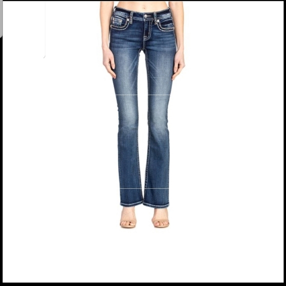 🌟Miss Me bootcut jeans, distressed, sz 28 - Picture 4 of 10